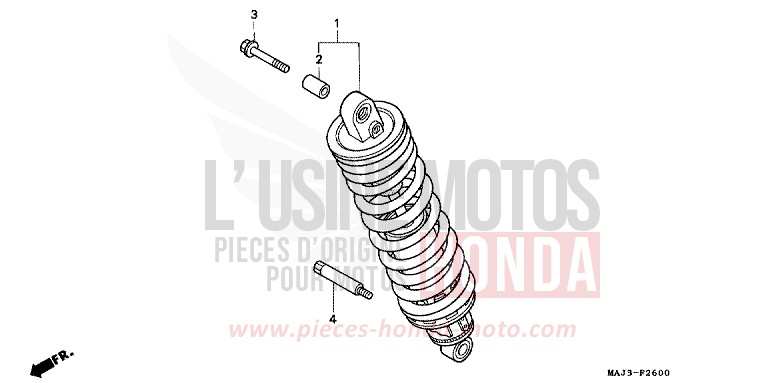 REAR CUSHION for Pan-European ABS CANDY WINE BERRY RED-U (R114) from 1996